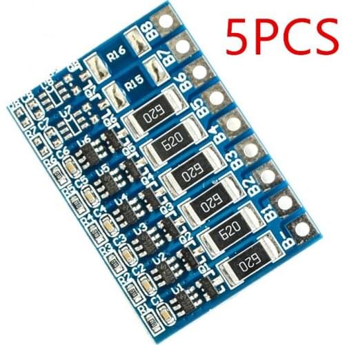 5PCS 6S 4.2V DIY 68mA 18650 Lithium Battery Charger Protection Board Balance Function Polymer Li-ion Charging Module BMS