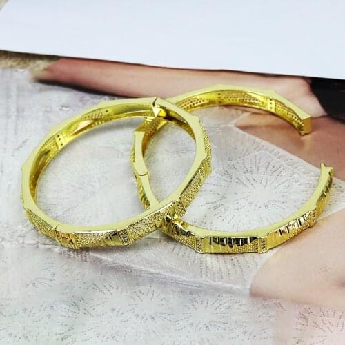 5 Pcs Metal Punk jewelry bangle Gold color Metal bangle Jewelry charms Bracelet Gold color Women bangle 51411