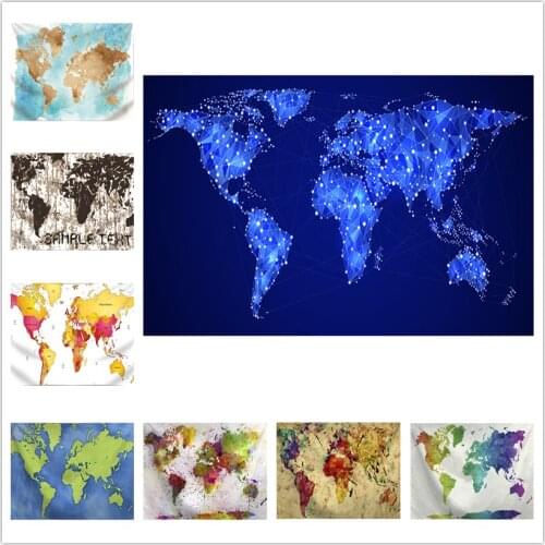 World map 5D DIY Diamond Painting Full Needlework Embroidery Cross Stitch Round Rhinestones Mosaic Kits Home Decor WG1483