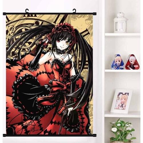 Anime Manga DATE A LIVE Nightmare Tobiichi Origami Yatogami Tenka Cosplay Wall Scroll Mural Poster Wall Hang Poster Home Decor
