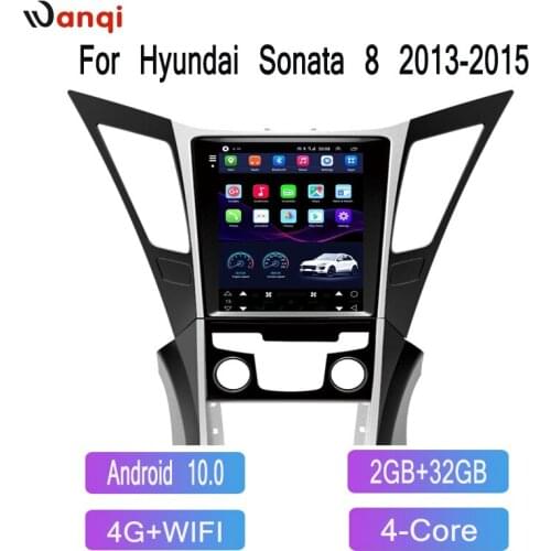 Android 10 9.7inch Vertical Tesla Screen Car GPS Multimedia Radio BT Navigation Player for Hyundai Sonata 8 2013-2015 NO DVD