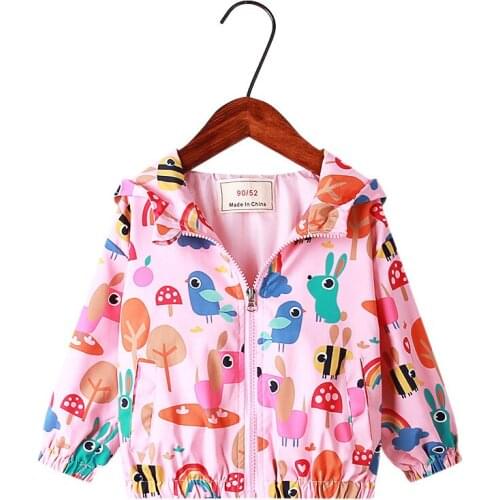 Baby Kid Boys Coat Infant Cartoon Bird Hooded Zipper Tops Hoodie Jacket Casual Coat Outwear Sweatshirt 0-6Y Kids Jacket