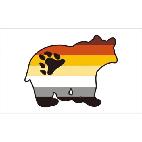 Pride with bear any sport logo or brand logo music flag custom 3x5ft flag banner