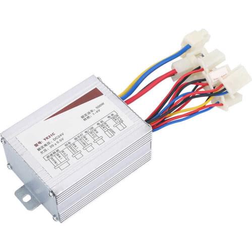 Electric Bike Controller 24V 500W DC Brushed Motor Speed Controller for Electric Bicycle Tricycle Scooter E-bike Parts