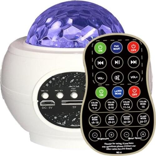 Galaxy lamp Colorful Starry Sky Projector Blueteeth USB Voice Control Music Player LED Night Light Romantic Projection light gif