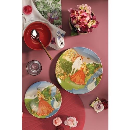3 piece Child Dinnerware Set Kutahya Has Porcelain For Kids Ceramic Plate Tableware Plate Wall Decoration Domestic Plate Colorfull