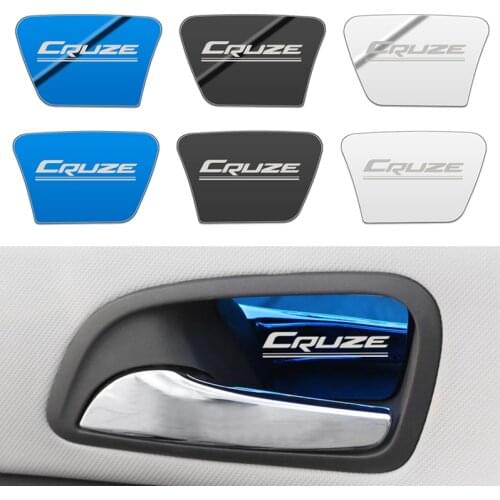 4pcs stainless steel inside door bowl Stickers For Chevrolet Cruze 2009-2014 Car stickers Car Accessories