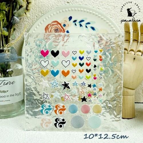 Panalisacraft Cute Heart puffy stickers star love Scrapbooking Creative Stickers for Cards Decor Handmade embellishment