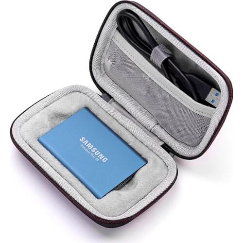 Newest Carrying Cover Pouch Case for Samsung T5/T3/T1 Portable 250GB 500GB 1TB 2TB SSD External Solid State Drives with Zipper