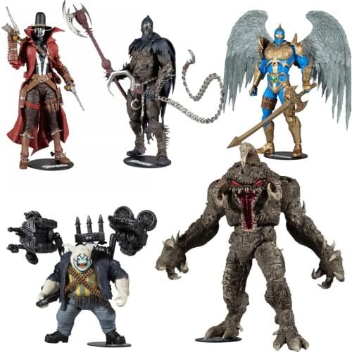 Original McFarlane 1/12 Gunslinger Spawn Raven Spawn The Redeemer Violator Clown Reggae Dolls Toy Model Action Figure