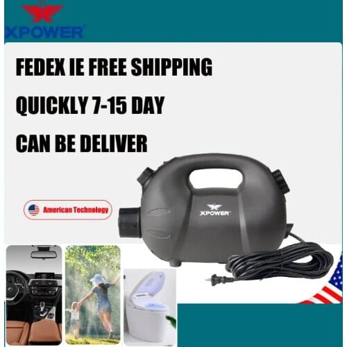 XPOWER Portable Rechargeable Electric Ulv Atomizing Sprayer Fogger Disinfection Spray Smoke Mist Sterilization Machine Battery