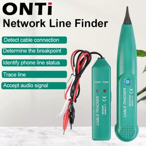 ONTi Professional LAN Network Cable Tester for UTP STP Cat5 Cat6 Telephone Phone Wire Tracker Tracer Line Finder