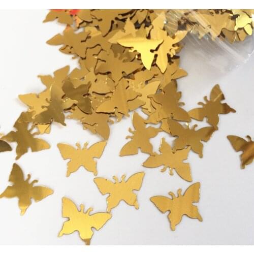 Pink and gold party BUTTERFLY Confetti Table Decoration vintage Wedding christening baptism decoration