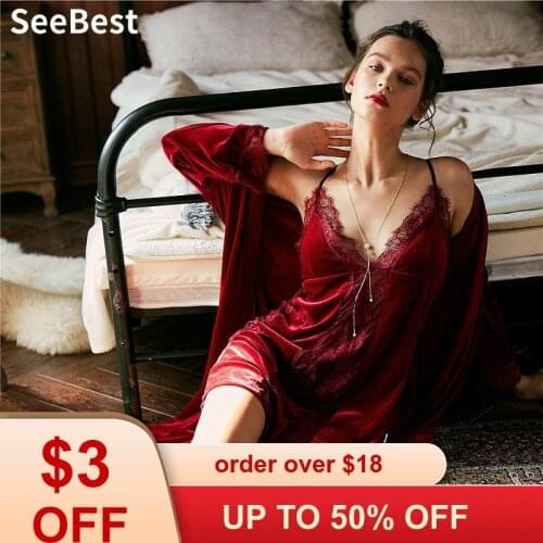 Женские комплекты для сна SeeBest China At AliExpress