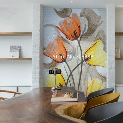 Modern patten GLASS mosaic mural, mosaic