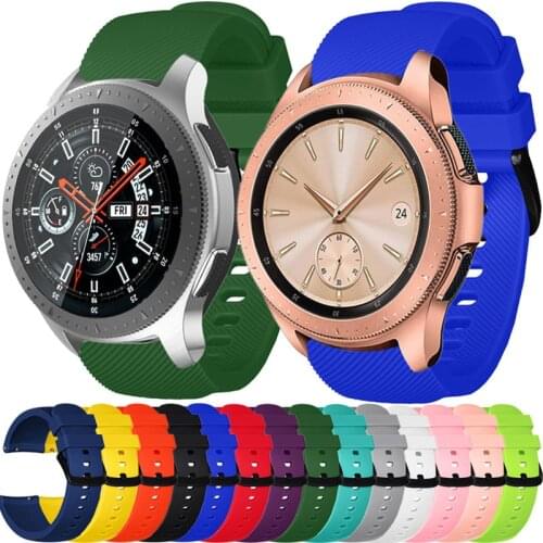 20mm Sport Silicone Watch strap Band For Samsung Galaxy watch 3 41mm Active 2 40mm/40mm 42mm Replacement Bands Wristband Belt