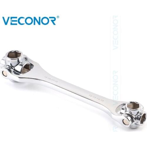 8-21mm Universal Socket Wrench Spanner Hand Tool Rotatable Head Multifunctional Full Polish Dogbone-Designed High Quality
