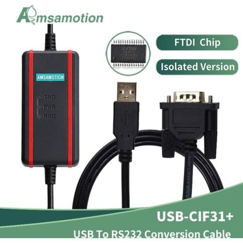 USB-CIF31 Isolated Cable CS1W-CIF31 USB To RS232 Conversion Cable FTDI High Quality Programming Cable Support Win7,XP