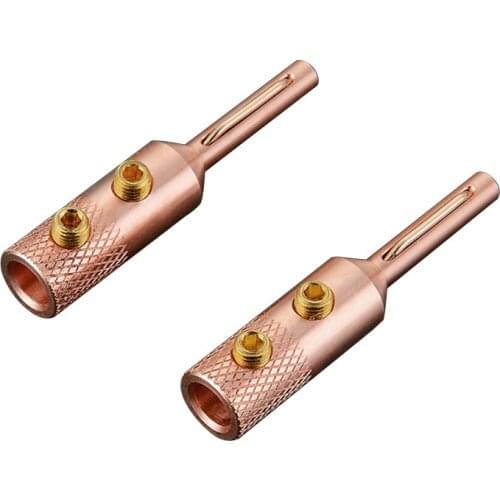 Viborg VB401 Pure Copper Banana HI-End Speaker Cable HIFI Bananana Connector Audiophile