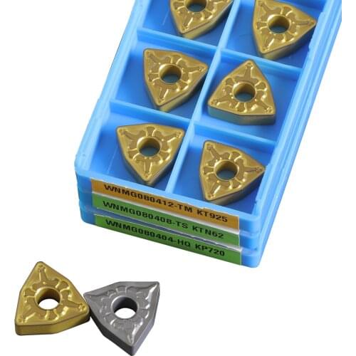 WNMG Inserts WNMG080404 TM CNC Lathe Turning Tools Coated Carbide For Steel Parts and Cast Iron WNMG 080412