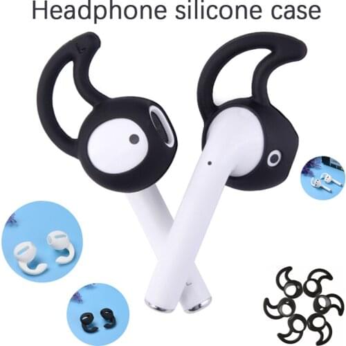 2Pcs In-Ear Silicone Eartips Case Cover Ear Pads Earbuds Earphone Cups Earpads For Apple Airpods Air Pods Ear Tips With Ear Hook