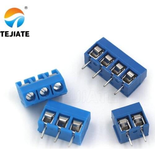 20PCS/LOT KF301-2P KF301-5.0-2P KF301 Screw 2Pin 5.0mm Straight Pin PCB Screw Terminal Block Connecto