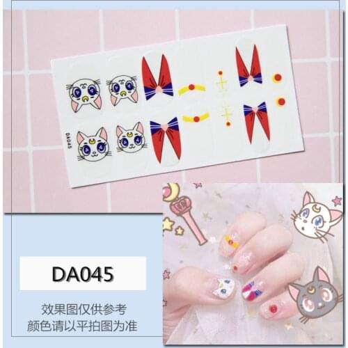 3PCS Full Covered Sliders Nail Wrap 3D Stickers Nail Art Decorations Santa Transfer Decals Accessories Tip Manicure Tool