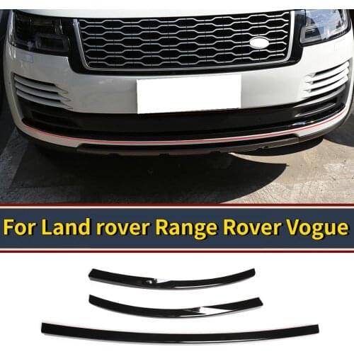 Car styling For Land rover Range Rover Vogue 2018-2020 ABS Black Upgraded Obsidian kit for front lower bar trim Auto Accessories