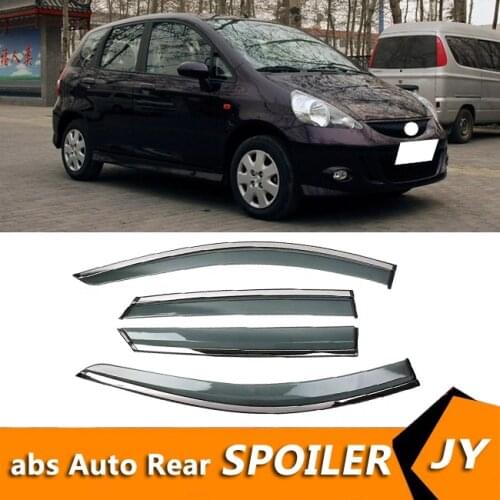 For Honda Fit 2007 Window Visor Vent Shades Sun Rain Deflector Guard For jazz Auto Accessories 4PCS/SET