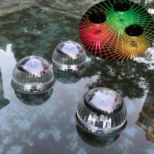 Hot Sale LED Solar Multicolor Variable Pool Floating Light LED Solar Pool Floating Light Pool Color Change Waterproof