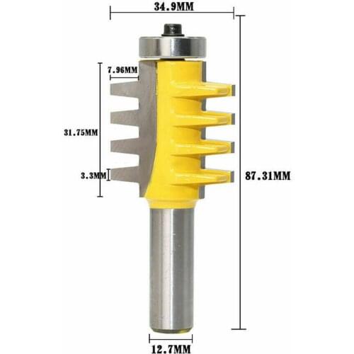 Engraving Machine Milling Cutter Tapered Tooth Splicing Woodworking 1/2 Handle cnc milling machine