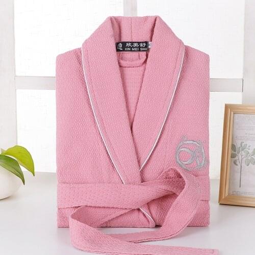 Bridesmaid Robes for Bride Wedding 100% Cotton Women Bathrobe Sweat Elegant Sexy Summer Kimono Waffle Bath Robe Dressing Gown