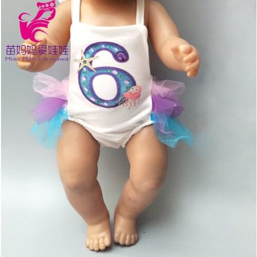 Doll swimsuit set for 43cm Babies doll bikini 18" doll swimming clothes