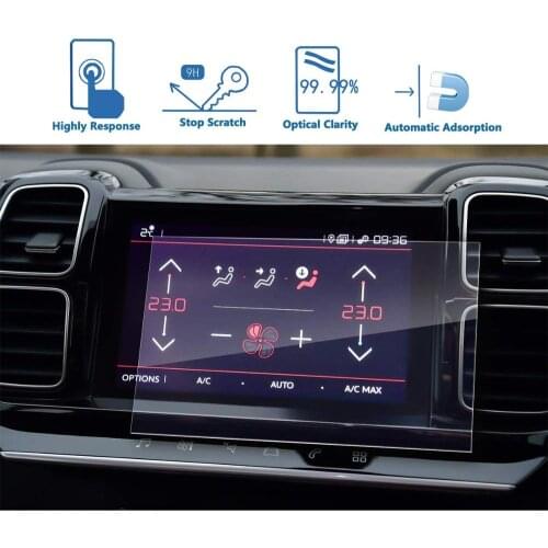 LFOTPP For C5 Aircross 2018 2019 2020 Car Multimedia Radio Display Screen Protector Auto Interior Protective Sticker
