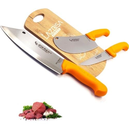 Knife Chef Knife Kitchen Knife Set Row Armor Chef Knife Meat Bread Vegetable Knife Professional Gold Series