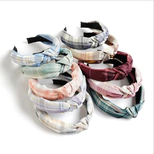 Womens lattice Headband Twist Hairband Bow Knot Cross Tie Velvet Headwrap Hair Band Hoop Hair Accessories