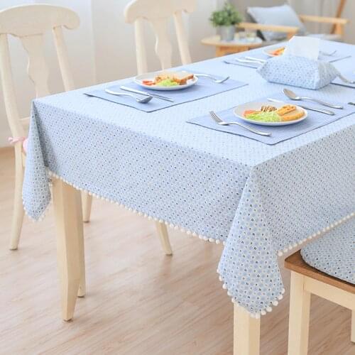 Perilune Linen Tablecloths On The Table