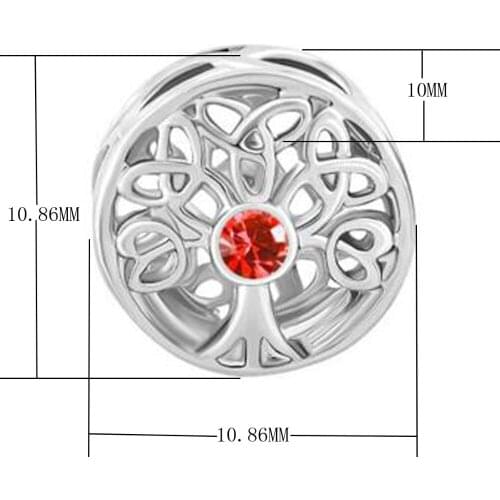 Fit Pandora charm bracelets Orange tree charm bracelet beads Beads for jewelry making slide charm Free shipping