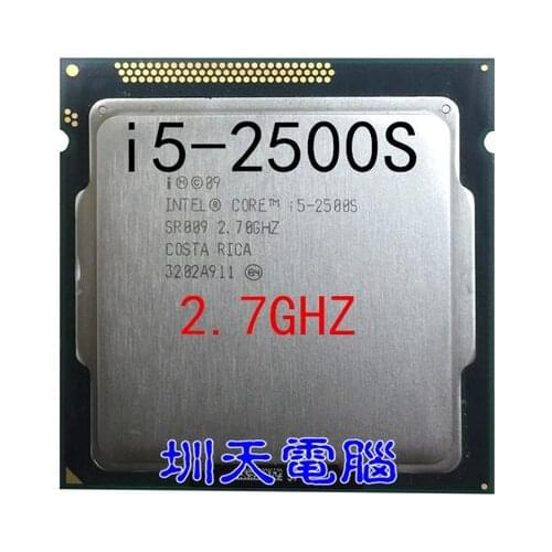 Lntel Core i5 2500S i5 CPU Processor 2.7GHz LGA 1155 65W Quad Core scrattered pieces (working 100% Free Shipping)i5 2500s
