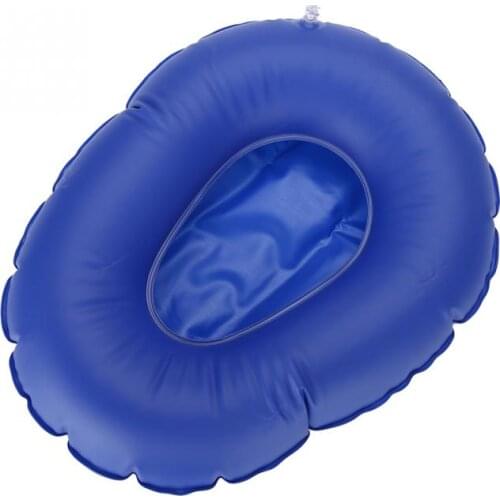 Professioanl Air Inflation Blue Seat Cushion Portative Chair Cushion Foldable Back Cushion