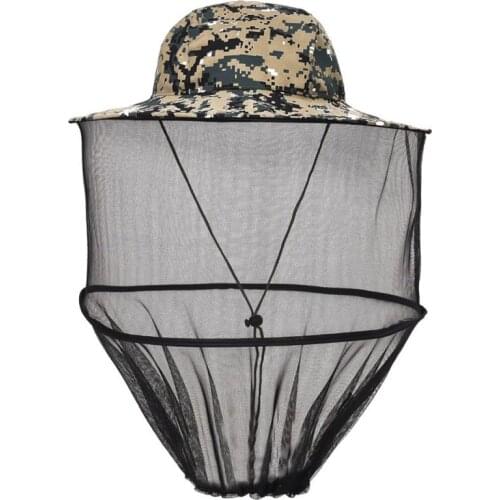 Outdoor Anti-mosquito Mesh Hat Leisure Ultraviolet-proof Anti-mosquito Mesh Hat Beekeeping Fishing Tool Foldable Mesh Hat