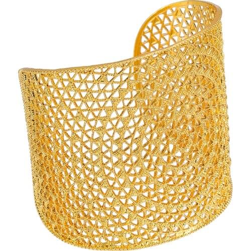 Wedding Bridal Ethiopian Gold Color Bangles For Women Dubai Bride Wedding Bracelet African Arab Jewelry Middle East