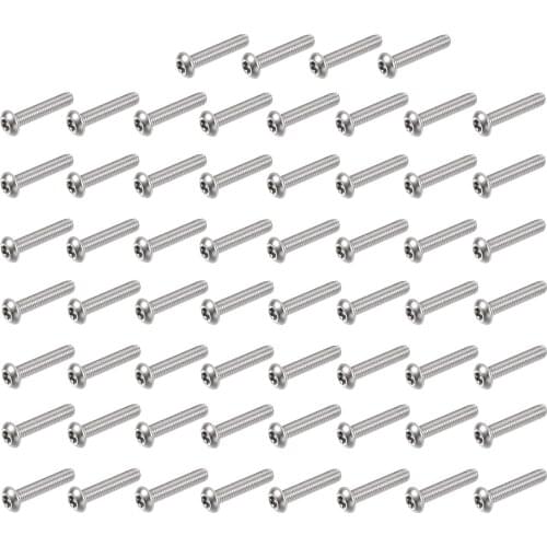 Uxcell M5x25mm Torx Security Machine Screw, 60pcs Pan Head Screws Inside Column, 304 Stainless Steel Fasteners Bolts