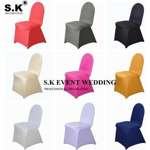 High Quality Spandex Chair Cover Banquet Lycra Stretch Covers For Wedding Event Hotel Decoration