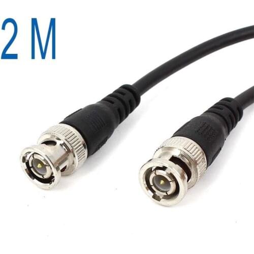 10pcs 2M 6feet CCTV Video Camera DVR Male to Male BNC Connector Coaxial Cable