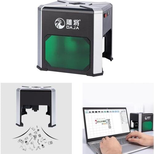 3000mW DIY Desktop Mini CNC Engraver Mini Cutter Printer Engraving Wood Cutting Machine Wood Router for Paper Plastic Kraft