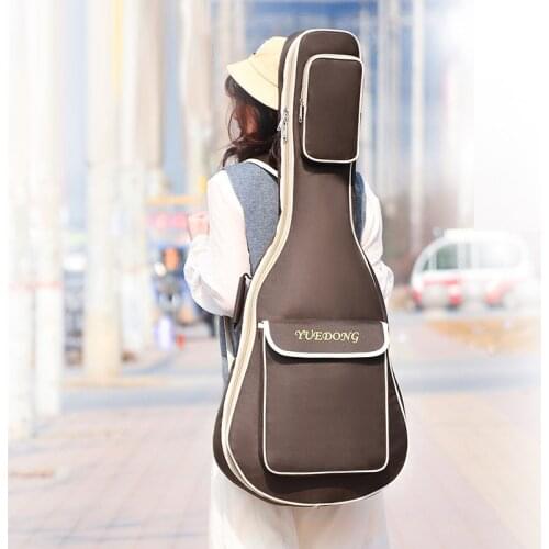 36/39/41 inch Oxford Fabric Guitar Case Bag Double Straps Pad 7mm Cotton Thickening Soft Cover Waterproof Bag