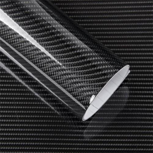 50CM*500/600CM Glossy 5D Carbon Fiber Vinyl Film Stickers High Glossy Warp Motorcycle Car Accessories Waterproof Automobiles