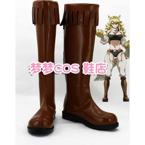 Akame ga Kill! Leone Cosplay Shoes Boots For Halloween Christmas Festival Custom Made