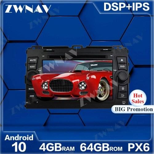 PX6 4G+64GB Android 10.0 Car Multimedia Player For TOYOTA Land Prado 2006-2010 Navi Radio navi stereo IPS Touch screen head unit